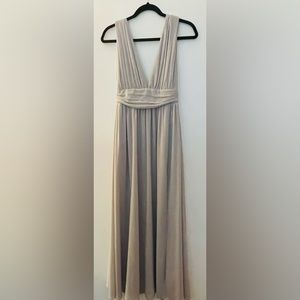 Lulus light Grey Maxi Dress